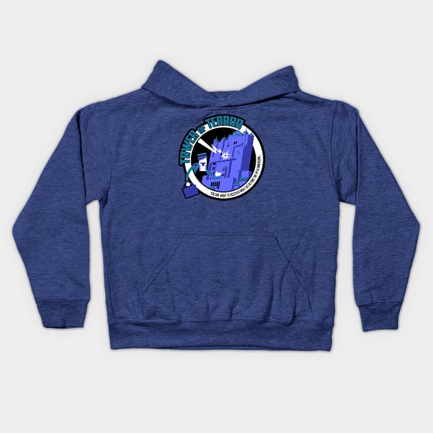 Tower of Terror - Blue Kids Hoodie by brodiehbrockie